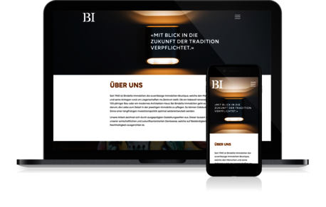 Corporate Website aus der Finanzbranche