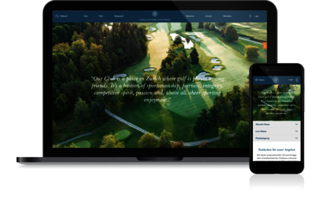 Webdesign des GOLF & COUNTRY CLUB